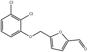 5-[(2,3-dichlorophenoxy)methyl]-2-furaldehyde Struktur