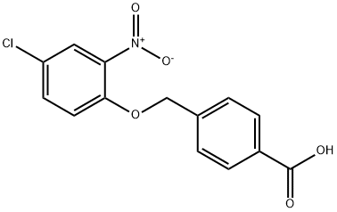 4-(4-Chloro-2-nitro-phenoxymethyl)-benzoic acid Struktur