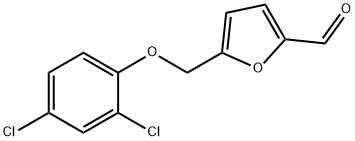 5-[(2,4-dichlorophenoxy)methyl]-2-furaldehyde Struktur