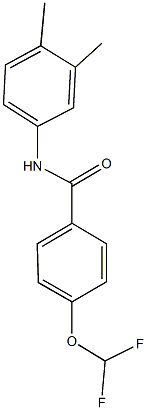 4-(difluoromethoxy)-N-(3,4-dimethylphenyl)benzamide Struktur