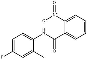 N-(4-fluoro-2-methylphenyl)-2-nitrobenzamide Struktur