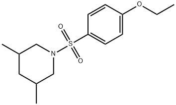 1-[(4-ethoxyphenyl)sulfonyl]-3,5-dimethylpiperidine Struktur