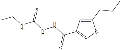 N-ethyl-2-[(5-propyl-3-thienyl)carbonyl]hydrazinecarbothioamide Struktur