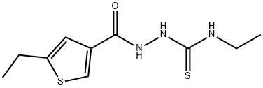 N-ethyl-2-[(5-ethyl-3-thienyl)carbonyl]hydrazinecarbothioamide Struktur