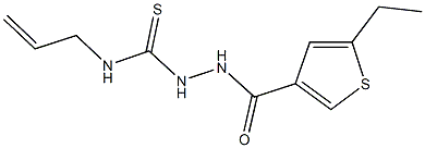 N-allyl-2-[(5-ethyl-3-thienyl)carbonyl]hydrazinecarbothioamide Struktur