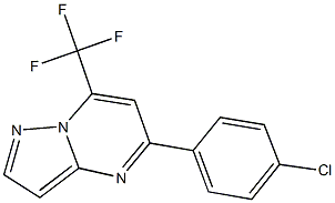 5-(4-chlorophenyl)-7-(trifluoromethyl)pyrazolo[1,5-a]pyrimidine Struktur