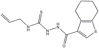 N-allyl-2-(4,5,6,7-tetrahydro-1-benzothien-3-ylcarbonyl)hydrazinecarbothioamide Struktur