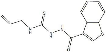 N-allyl-2-(1-benzothien-3-ylcarbonyl)hydrazinecarbothioamide Struktur