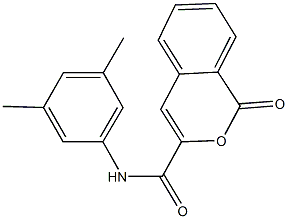 N-(3,5-dimethylphenyl)-1-oxo-1H-isochromene-3-carboxamide Struktur