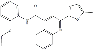 N-(2-ethoxyphenyl)-2-(5-methyl-2-furyl)-4-quinolinecarboxamide Struktur