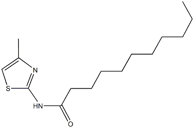 N-(4-methyl-1,3-thiazol-2-yl)undecanamide Struktur