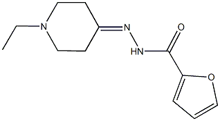 N'-(1-ethyl-4-piperidinylidene)-2-furohydrazide Struktur