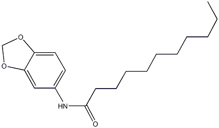 N-(1,3-benzodioxol-5-yl)undecanamide Struktur