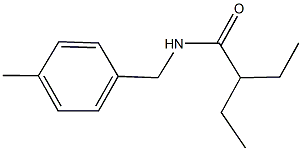 2-ethyl-N-(4-methylbenzyl)butanamide Struktur