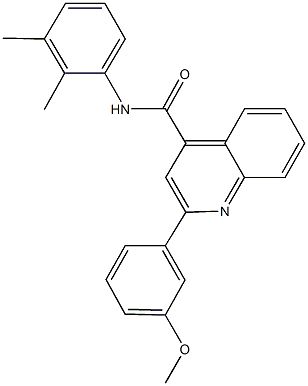 N-(2,3-dimethylphenyl)-2-(3-methoxyphenyl)-4-quinolinecarboxamide Struktur