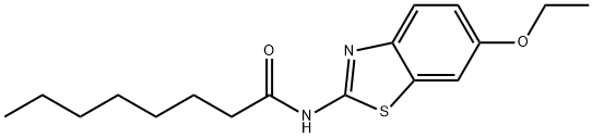 N-(6-ethoxy-1,3-benzothiazol-2-yl)octanamide Struktur