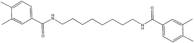 N-{8-[(3,4-dimethylbenzoyl)amino]octyl}-3,4-dimethylbenzamide Struktur