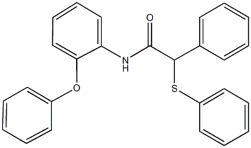 N-(2-phenoxyphenyl)-2-phenyl-2-(phenylsulfanyl)acetamide Struktur