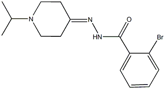 2-bromo-N'-(1-isopropyl-4-piperidinylidene)benzohydrazide Struktur