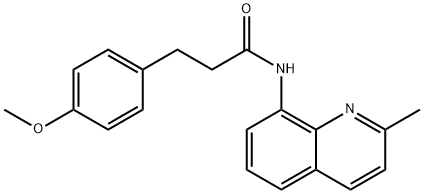 3-(4-methoxyphenyl)-N-(2-methyl-8-quinolinyl)propanamide Struktur