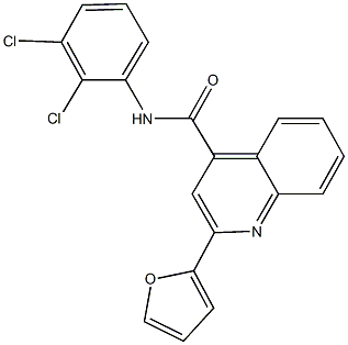 N-(2,3-dichlorophenyl)-2-(2-furyl)-4-quinolinecarboxamide Struktur