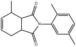 2-(2,5-dimethylphenyl)-4-methyl-3a,4,7,7a-tetrahydro-1H-isoindole-1,3(2H)-dione Struktur