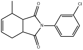 2-(3-chlorophenyl)-4-methyl-3a,4,7,7a-tetrahydro-1H-isoindole-1,3(2H)-dione Struktur