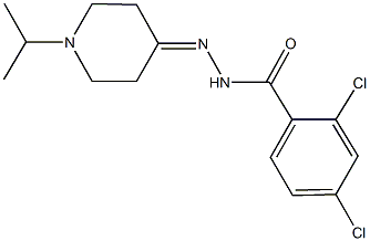 2,4-dichloro-N'-(1-isopropyl-4-piperidinylidene)benzohydrazide Struktur