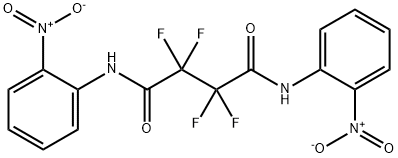 2,2,3,3-tetrafluoro-N~1~,N~4~-bis{2-nitrophenyl}succinamide Struktur