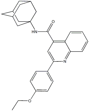 N-(1-adamantyl)-2-(4-ethoxyphenyl)-4-quinolinecarboxamide Struktur