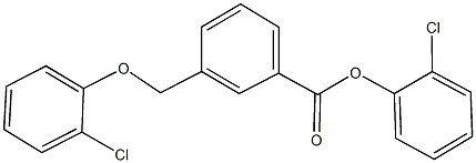 2-chlorophenyl 3-[(2-chlorophenoxy)methyl]benzoate Struktur