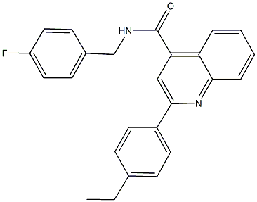 2-(4-ethylphenyl)-N-(4-fluorobenzyl)quinoline-4-carboxamide Struktur