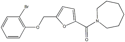 [5-(azepan-1-ylcarbonyl)-2-furyl]methyl 2-bromophenyl ether Struktur