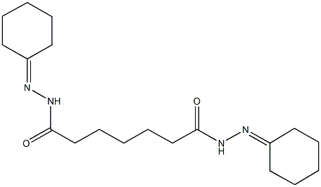 N'~1~,N'~7~-dicyclohexylideneheptanedihydrazide Struktur