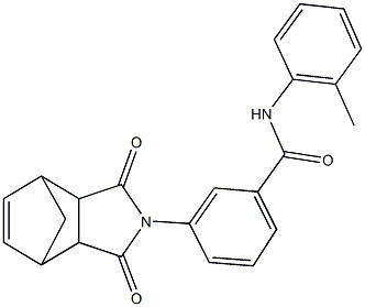 3-(3,5-dioxo-4-azatricyclo[5.2.1.0~2,6~]dec-8-en-4-yl)-N-(2-methylphenyl)benzamide Struktur