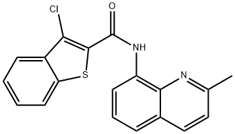 3-chloro-N-(2-methylquinolin-8-yl)-1-benzothiophene-2-carboxamide Struktur