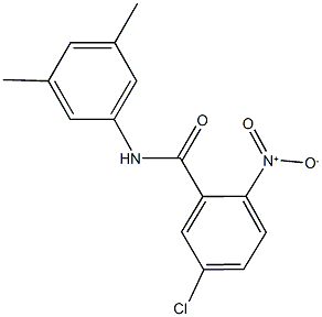 5-chloro-N-(3,5-dimethylphenyl)-2-nitrobenzamide Struktur