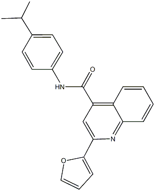 2-(2-furyl)-N-(4-isopropylphenyl)-4-quinolinecarboxamide Struktur