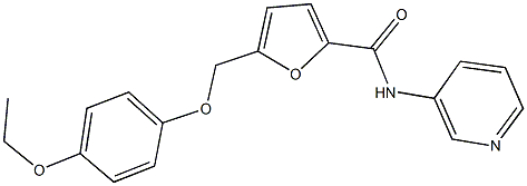 5-[(4-ethoxyphenoxy)methyl]-N-pyridin-3-yl-2-furamide Struktur