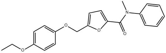 5-[(4-ethoxyphenoxy)methyl]-N-methyl-N-phenyl-2-furamide Struktur