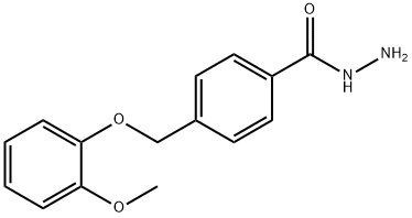 4-[(2-methoxyphenoxy)methyl]benzohydrazide Struktur