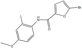 5-bromo-N-(4-methoxy-2-methylphenyl)-2-furamide Struktur