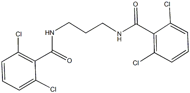 2,6-dichloro-N-{3-[(2,6-dichlorobenzoyl)amino]propyl}benzamide Struktur