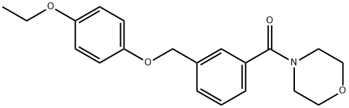 4-{3-[(4-ethoxyphenoxy)methyl]benzoyl}morpholine Struktur