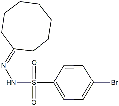 4-bromo-N'-cyclooctylidenebenzenesulfonohydrazide Struktur