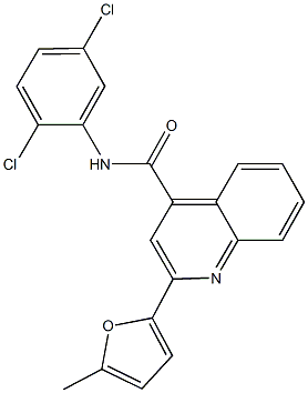 N-(2,5-dichlorophenyl)-2-(5-methyl-2-furyl)-4-quinolinecarboxamide Struktur