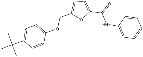 5-[(4-tert-butylphenoxy)methyl]-N-phenyl-2-furamide Struktur