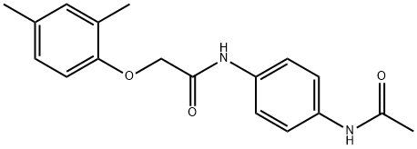 N-[4-(acetylamino)phenyl]-2-(2,4-dimethylphenoxy)acetamide Struktur