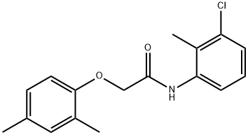 N-(3-chloro-2-methylphenyl)-2-(2,4-dimethylphenoxy)acetamide Struktur