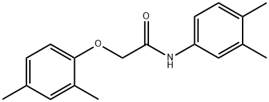 2-(2,4-dimethylphenoxy)-N-(3,4-dimethylphenyl)acetamide Struktur